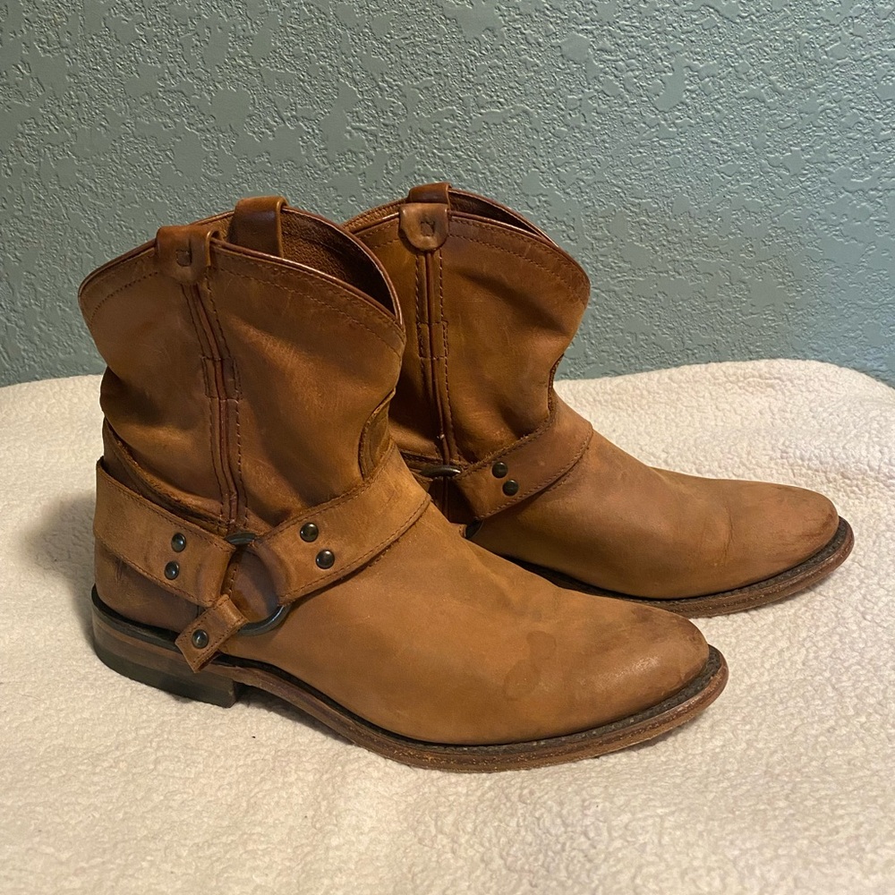 Frye Wyatt Harness ankle boots